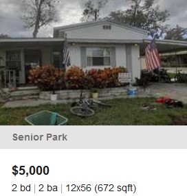 lowest priced listing manufactured home mobile home florida