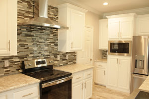 manufactured home kitchen over range tile backsplash